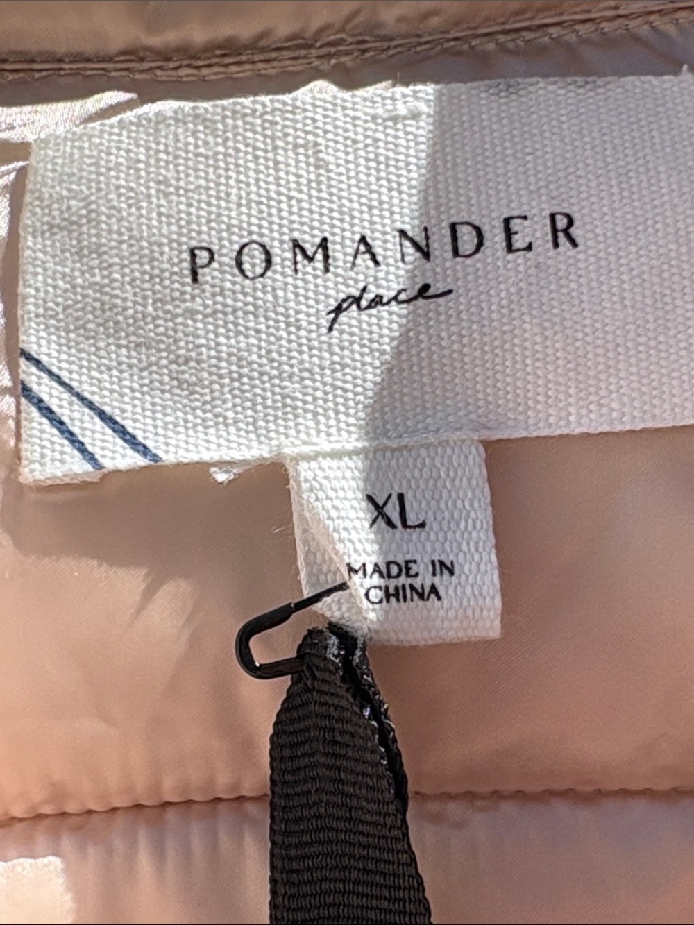 Pomander Place XL cream color nylon puffer. NWT!! - Picture 3 of 6